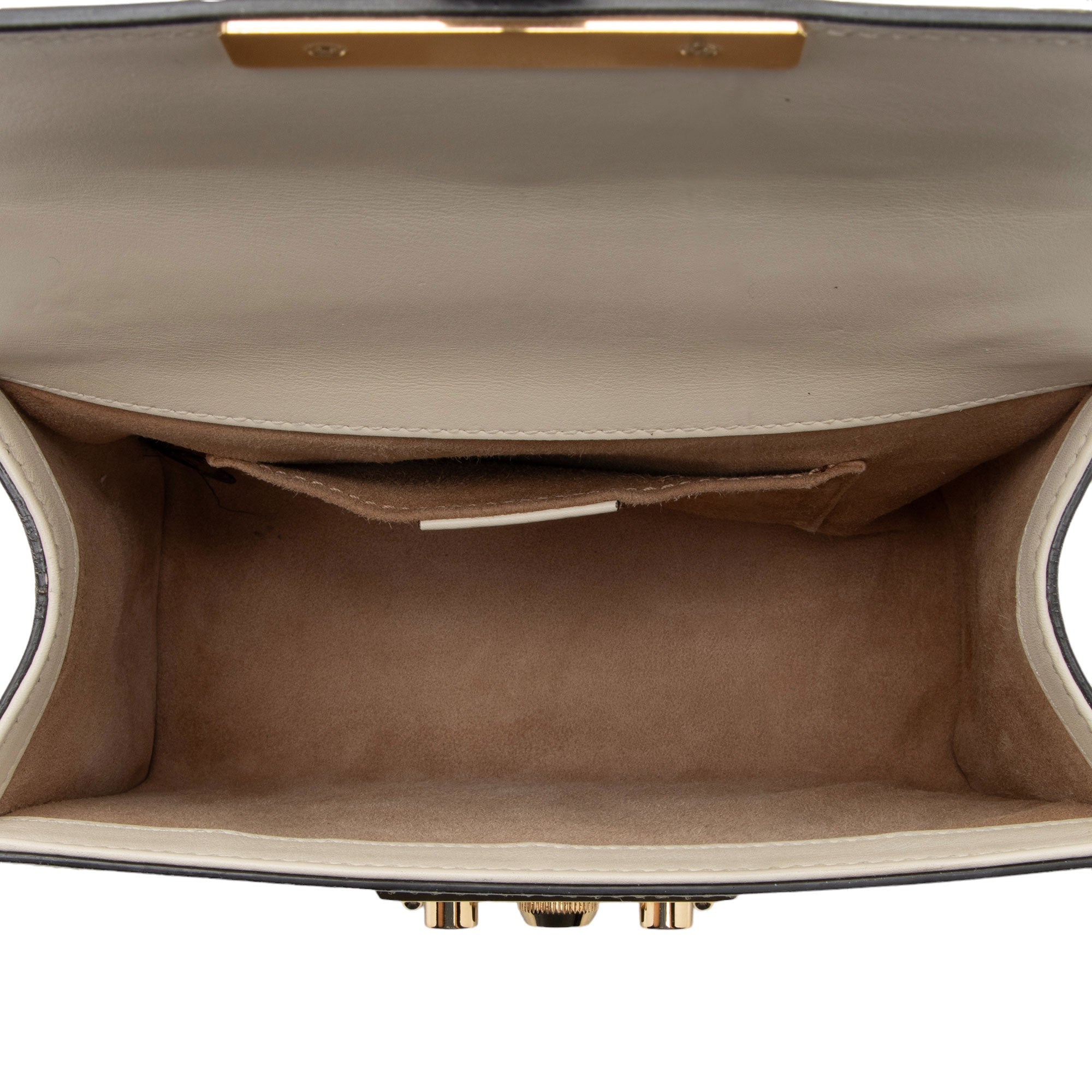 Gucci Pearl Embellished Leather Padlock Small Shoulder Bag (SHF-2JmpQy)