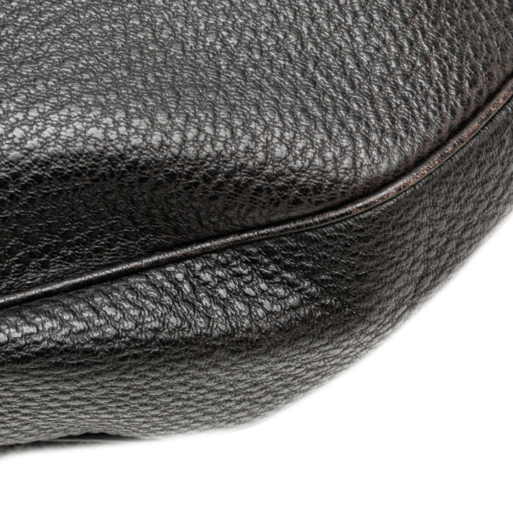 Gucci Pebbled Calfskin Bamboo Ring Hobo