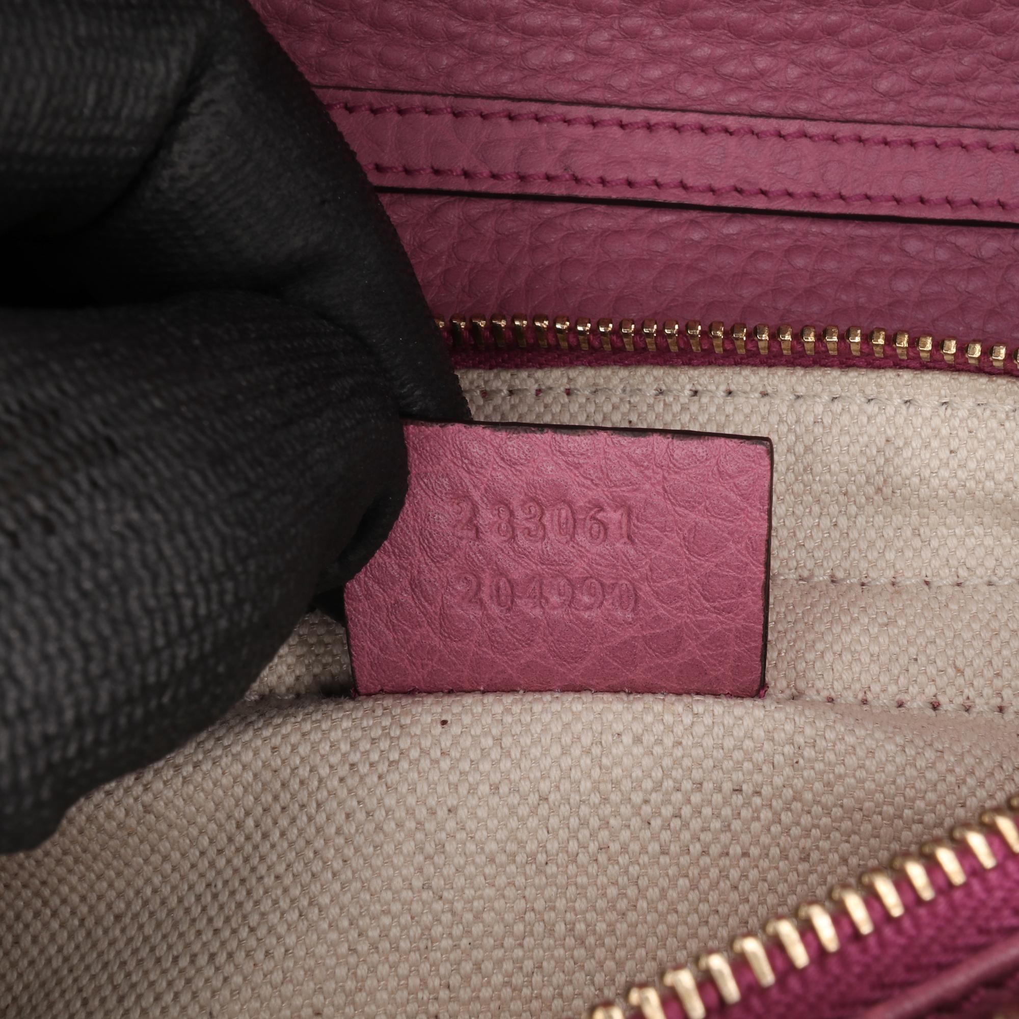 Gucci Pebbled Calfskin Piston Broadway EvLBing Bag