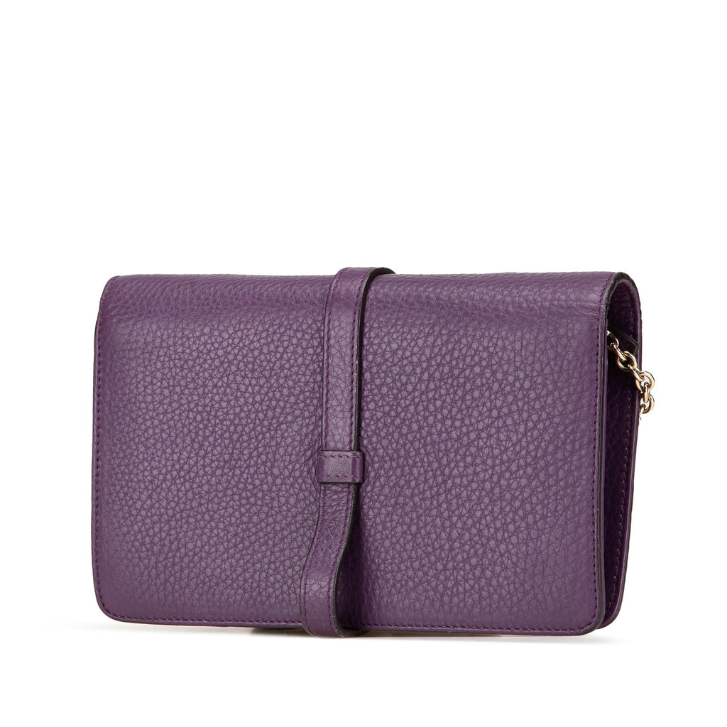 Gucci Pebbled Calfskin Piston Broadway EvLBing Bag