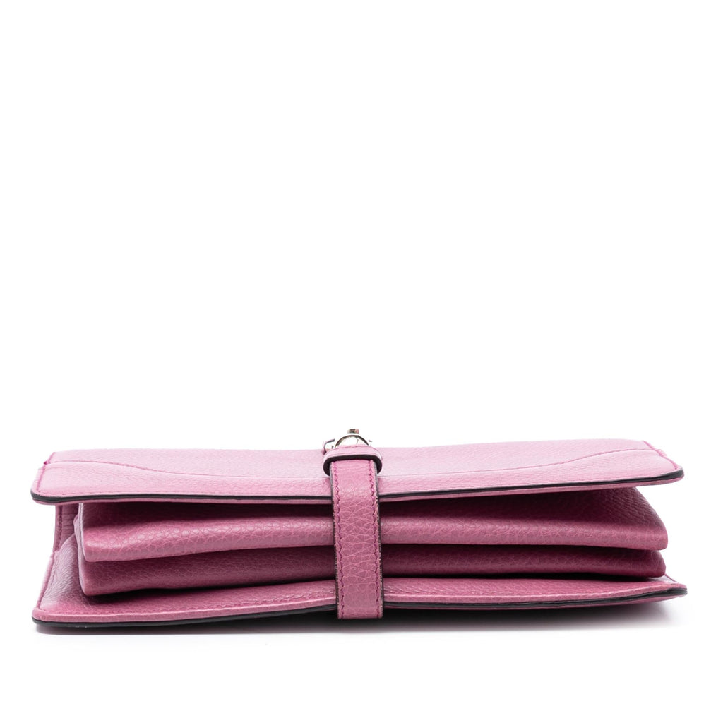 Gucci Pebbled Calfskin Piston Broadway EvLBing Bag