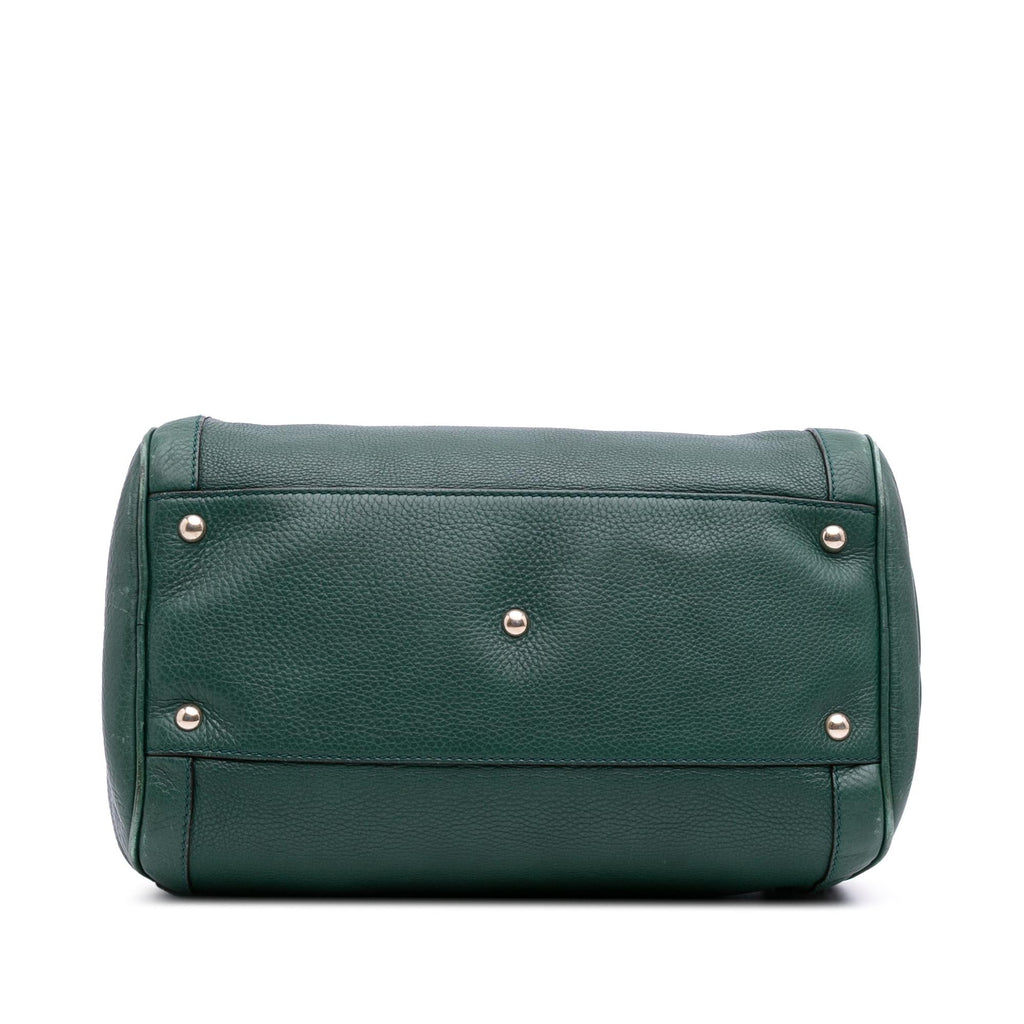 Gucci Pebbled Calfskin Soho Cellarius Boston Bag