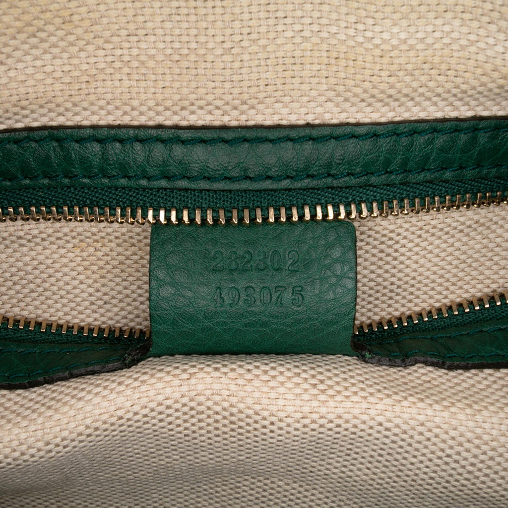 Gucci Pebbled Calfskin Soho Cellarius Boston Bag