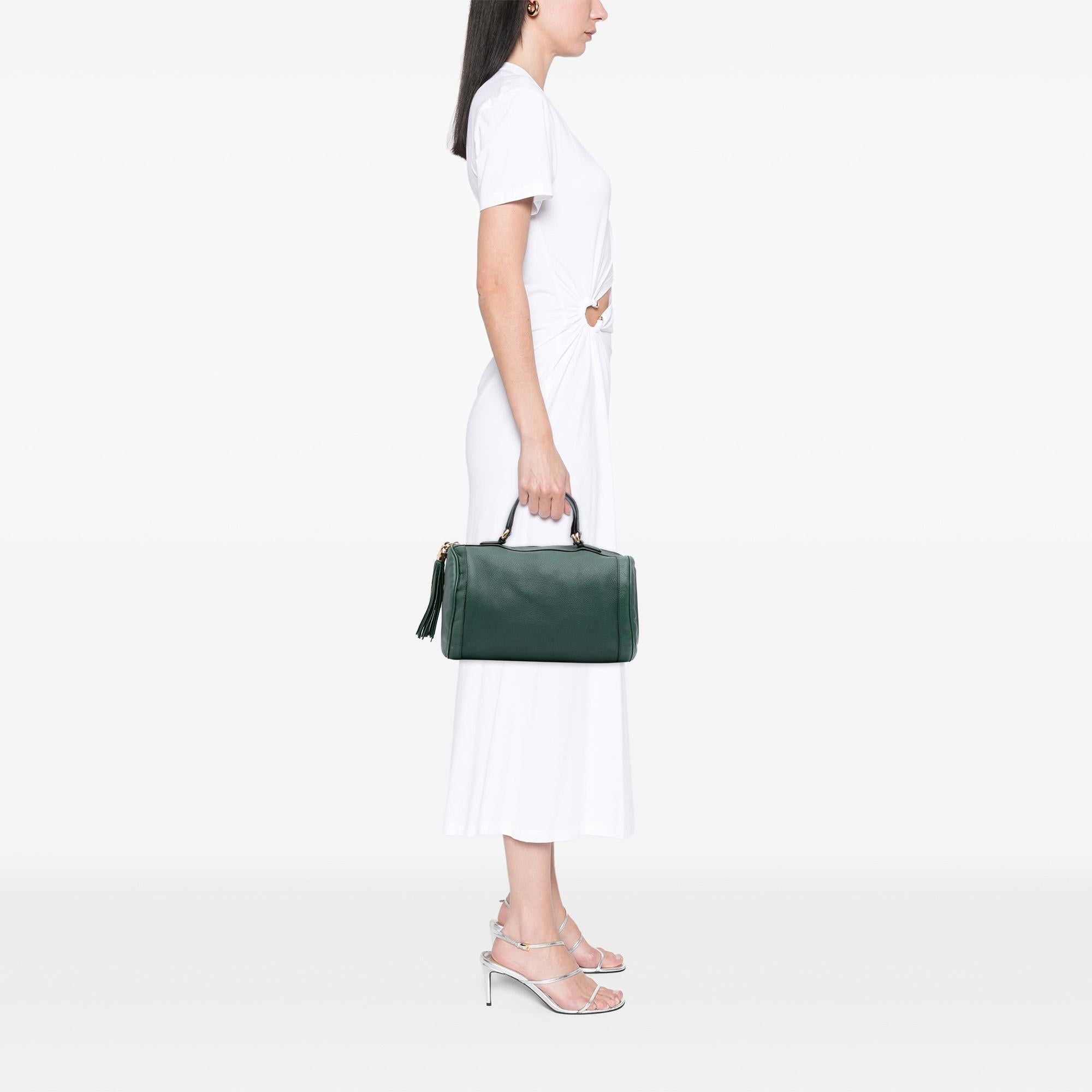 Gucci Pebbled Calfskin Soho Cellarius Boston Bag