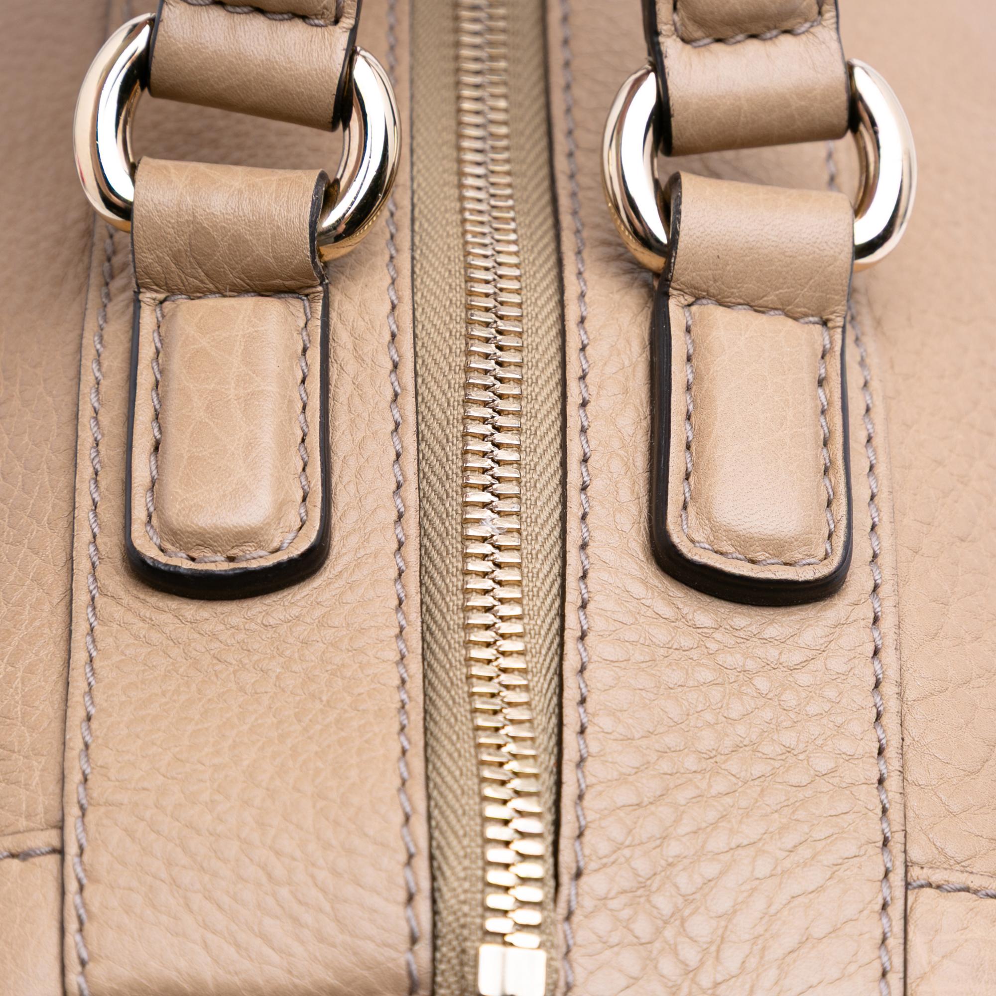 Gucci Pebbled Calfskin Soho Cellarius Boston