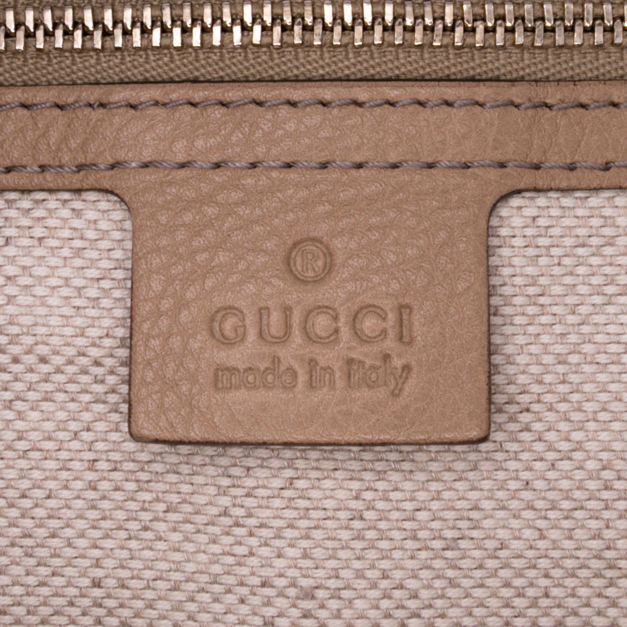 Gucci Pebbled Calfskin Soho Cellarius Boston