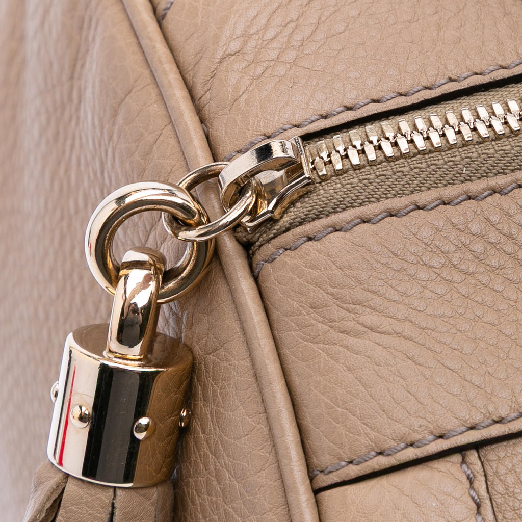 Gucci Pebbled Calfskin Soho Cellarius Boston
