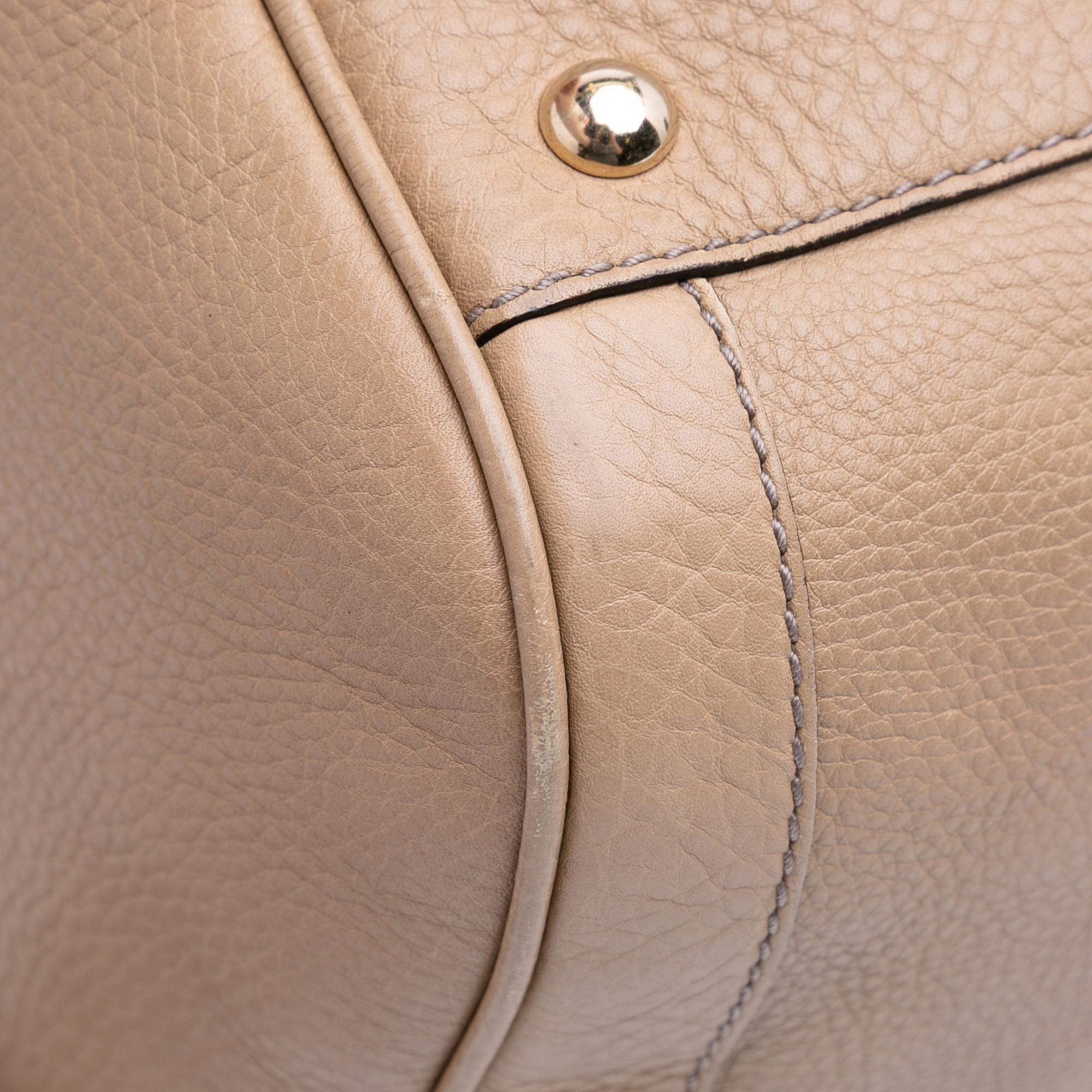 Gucci Pebbled Calfskin Soho Cellarius Boston