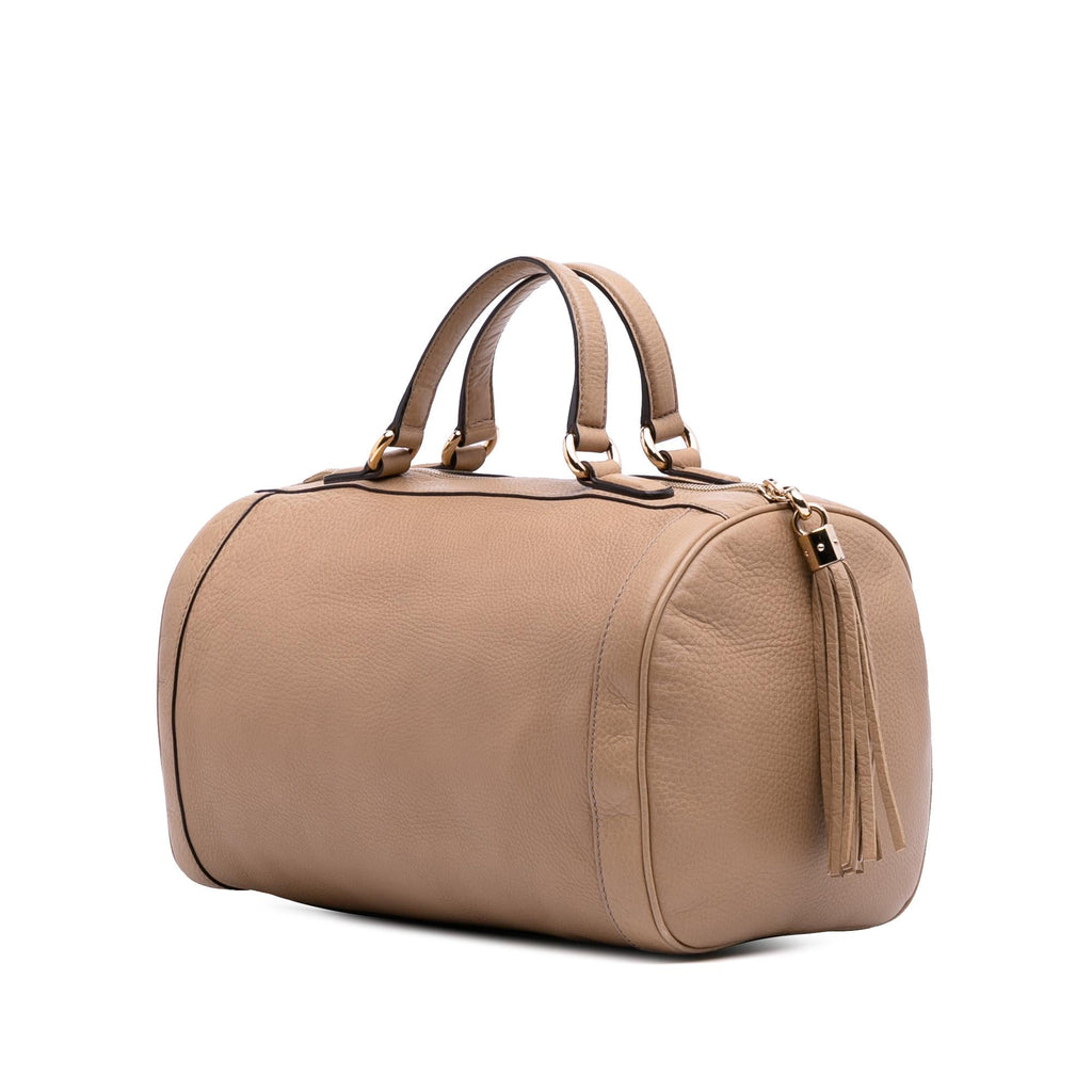Gucci Pebbled Calfskin Soho Cellarius Boston