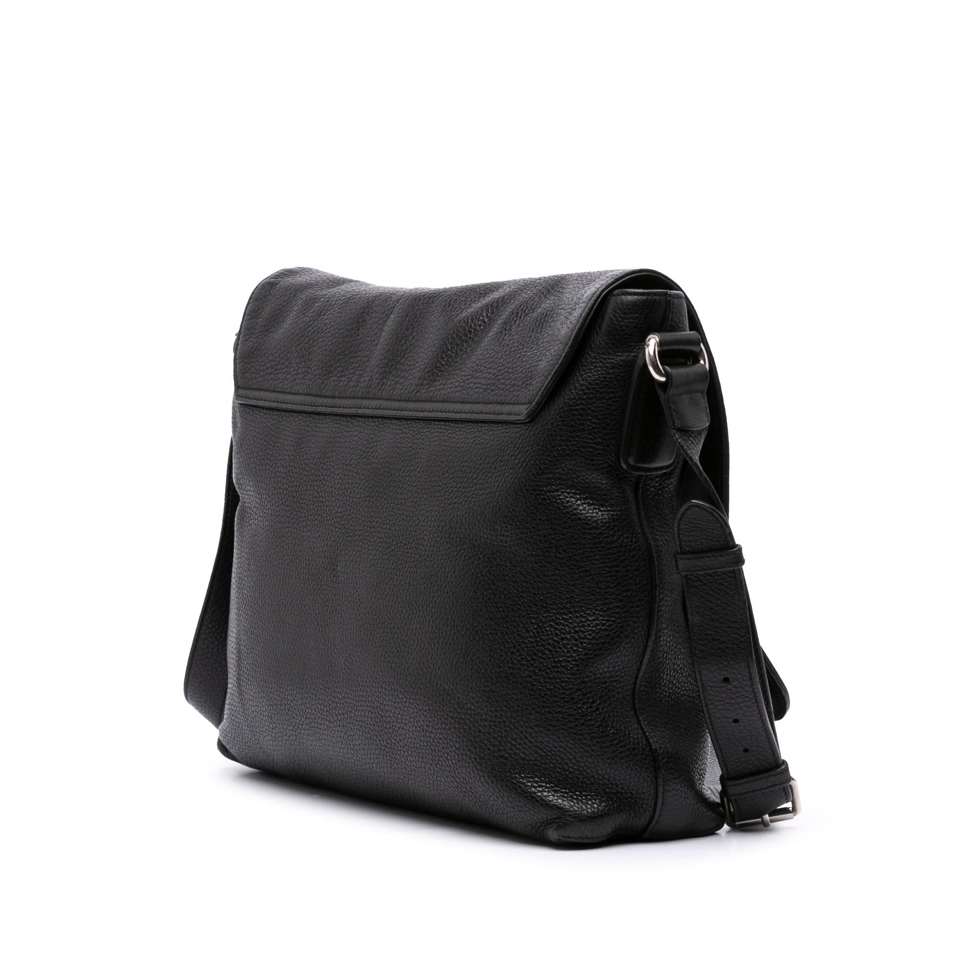 Gucci Pebbled Calfskin Soho Messenger Bag