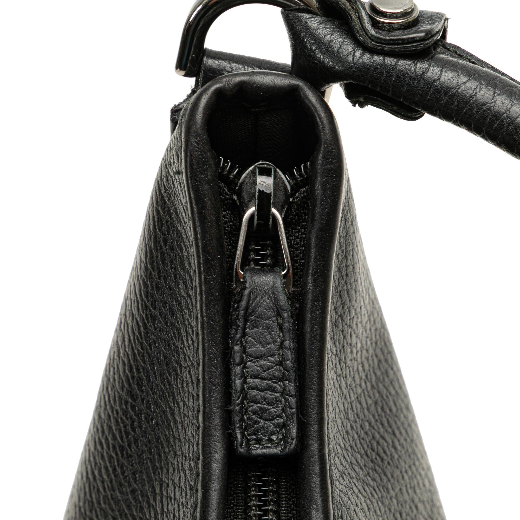Gucci Pebbled Leather Abbey D Ring Shoulder Bag