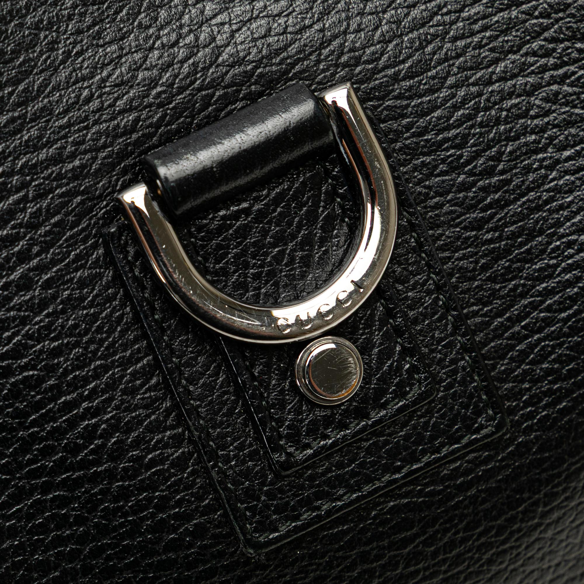Gucci Pebbled Leather Abbey D Ring Shoulder Bag