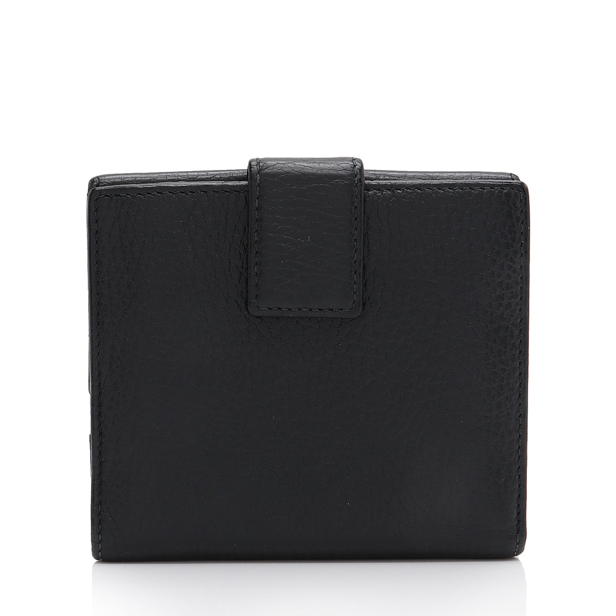 Gucci Pebbled Leather GG Marmont French Wallet (SHF-t6gHZo)