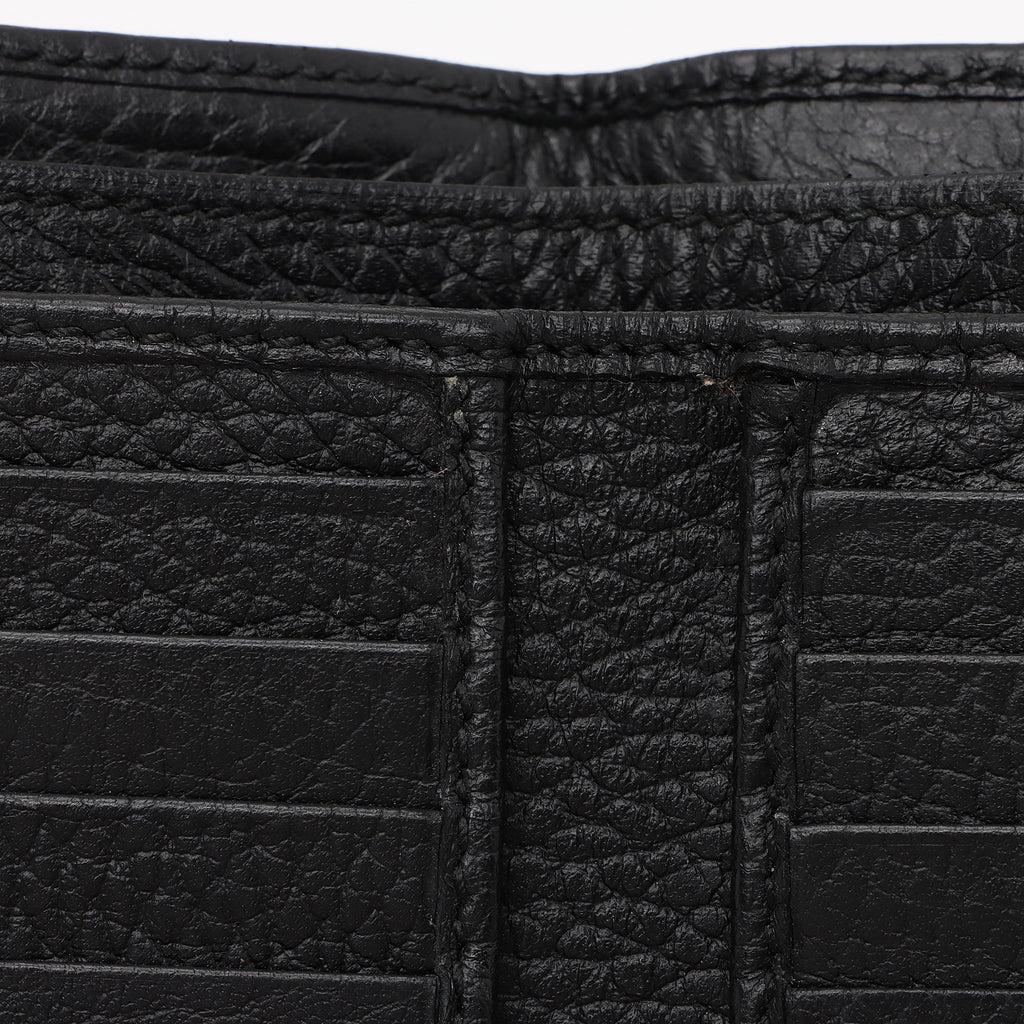 Gucci Pebbled Leather GG Marmont French Wallet (SHF-t6gHZo)
