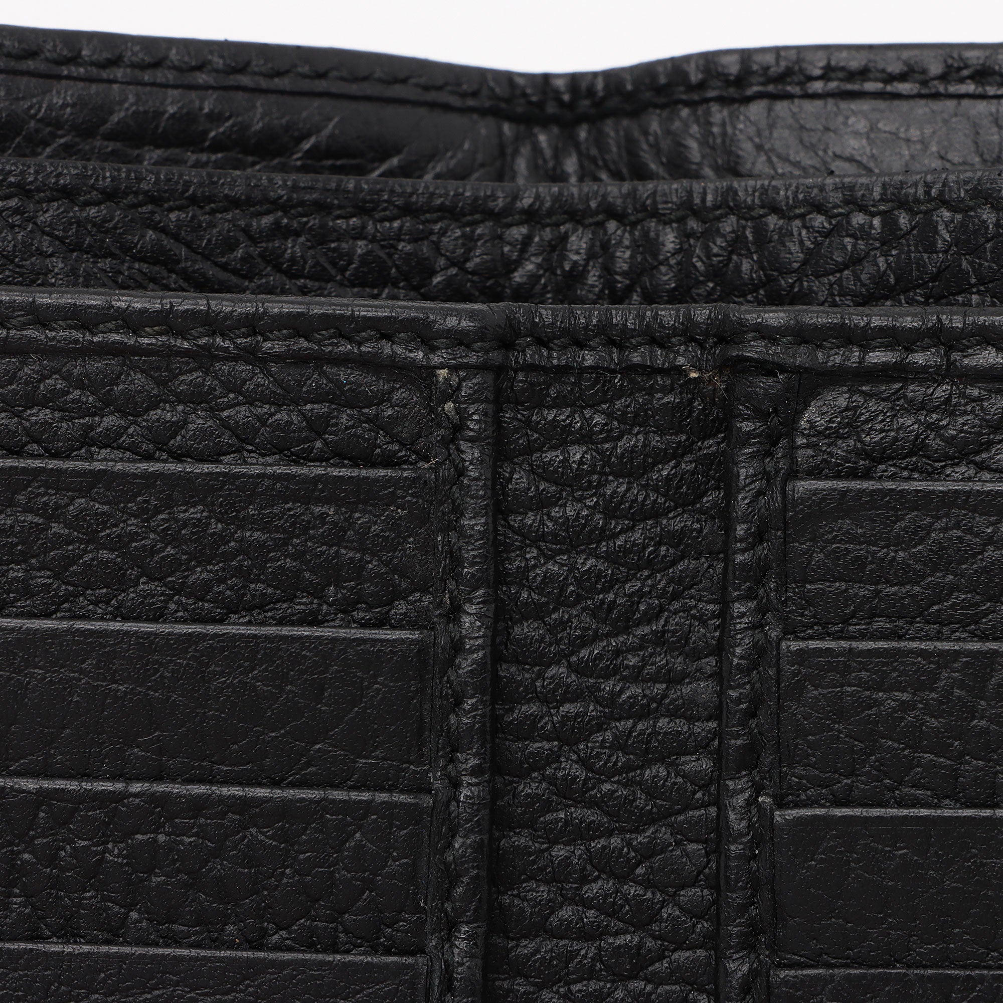 Gucci Pebbled Leather GG Marmont French Wallet (SHF-t6gHZo)