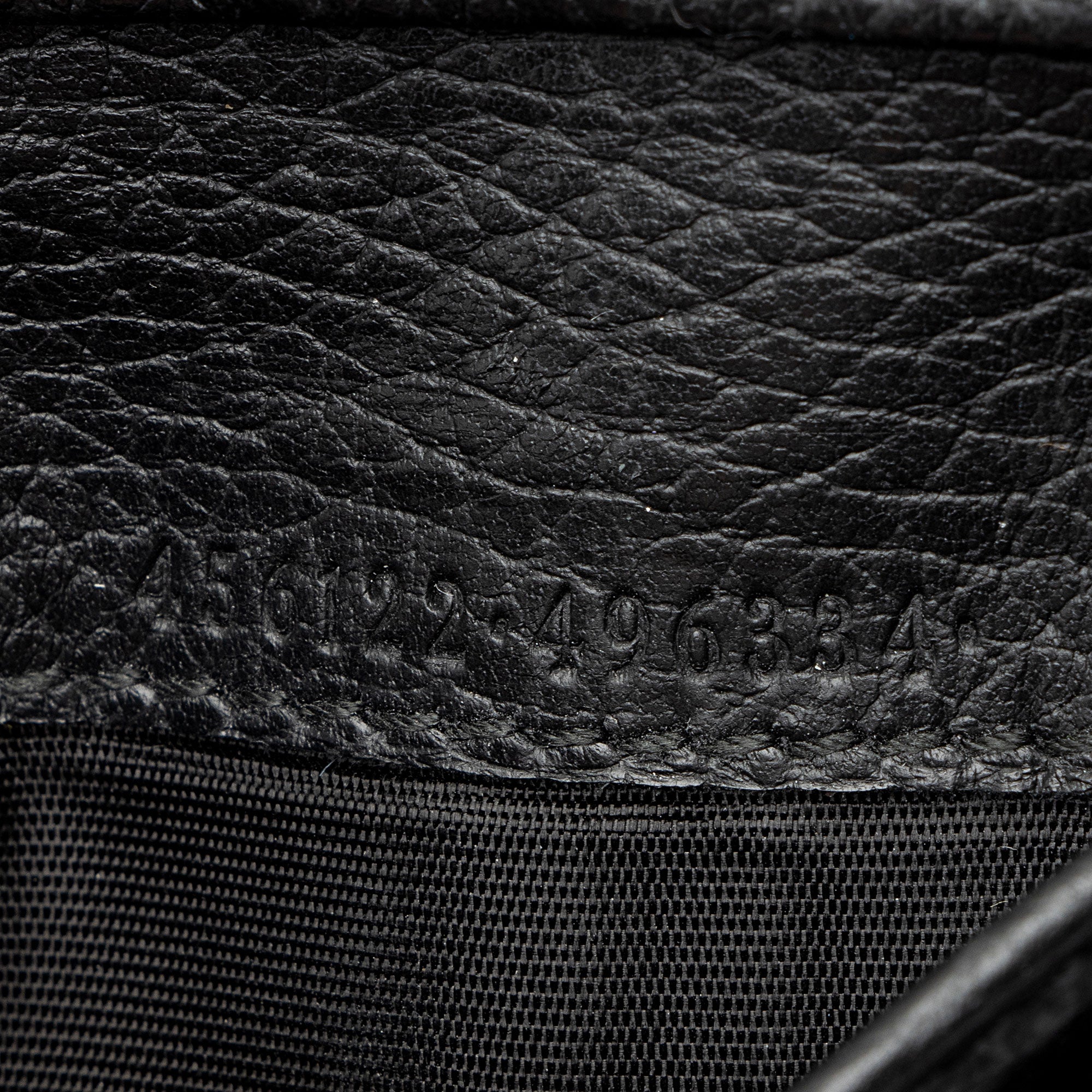Gucci Pebbled Leather GG Marmont FrLBch Wallet
