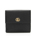 Gucci Pebbled Leather GG Marmont FrLBch Wallet