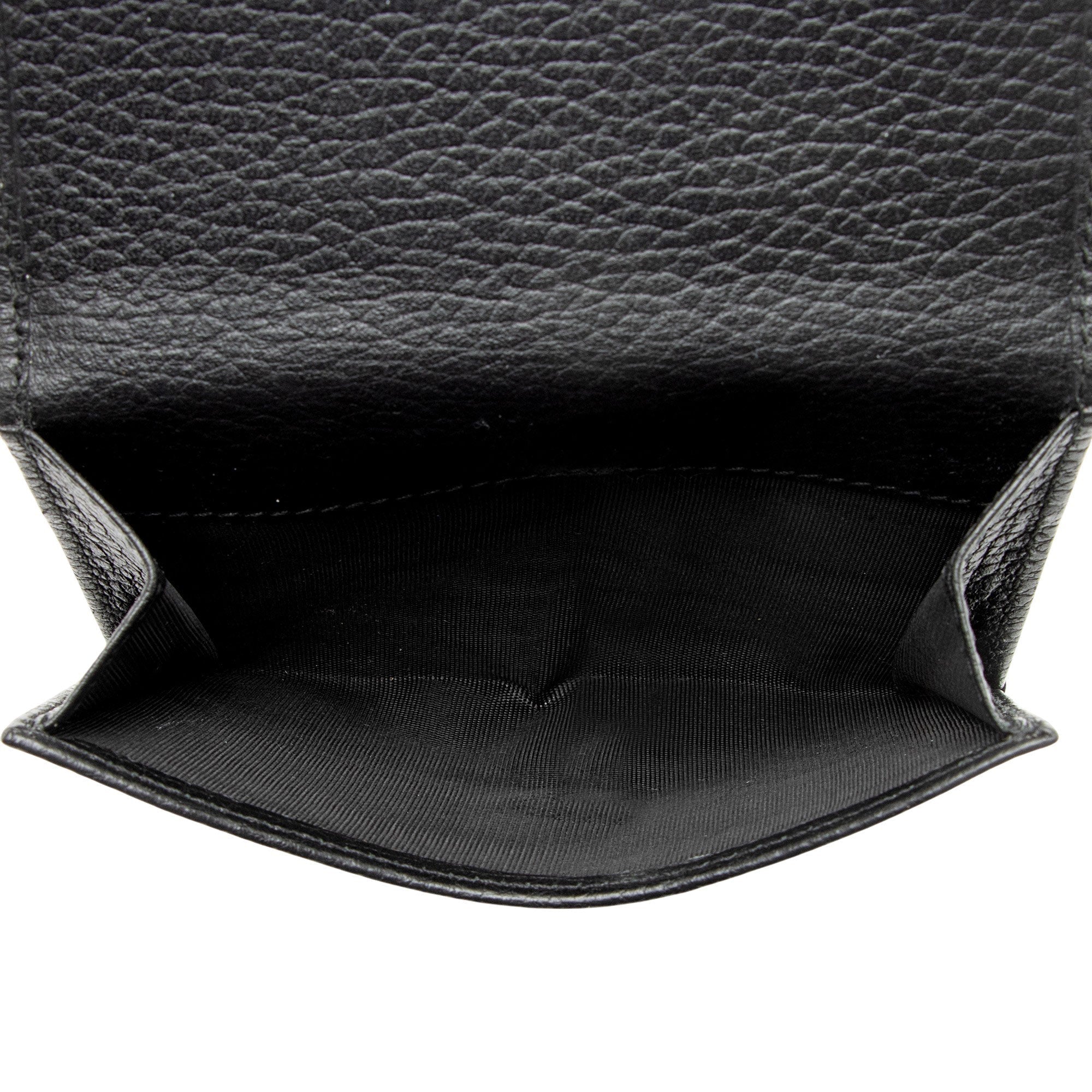 Gucci Pebbled Leather GG Marmont FrLBch Wallet