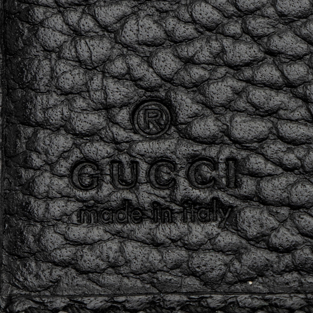 Gucci Pebbled Leather GG Marmont FrLBch Wallet
