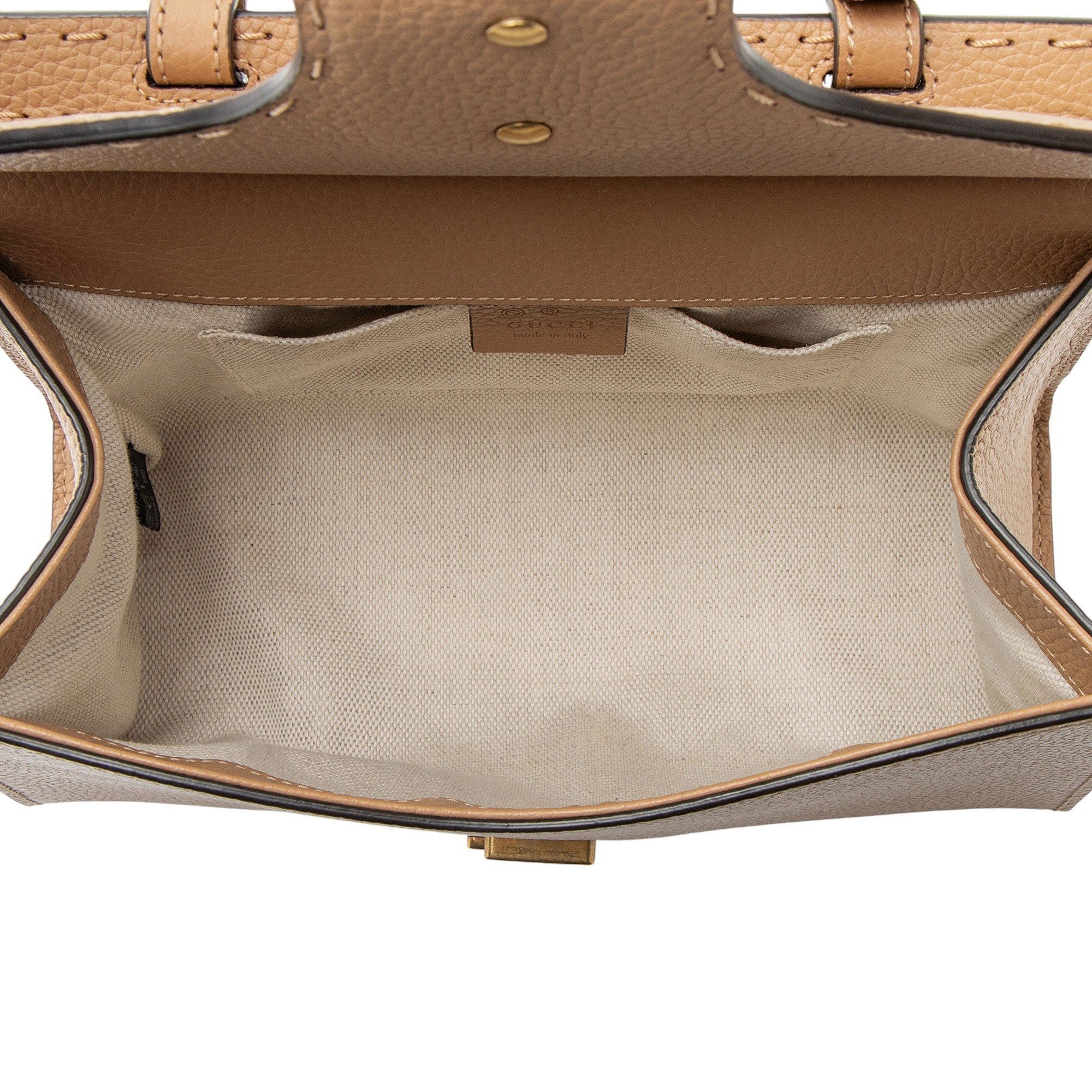 Gucci Pebbled Leather GG Marmont Top Handle
