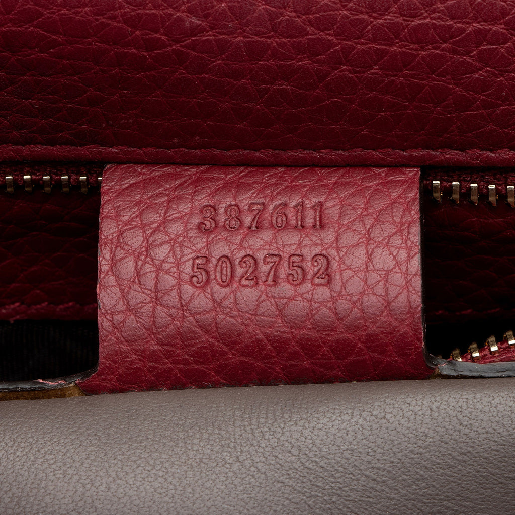 Gucci Pebbled Leather Miss Bamboo Medium Crossbody