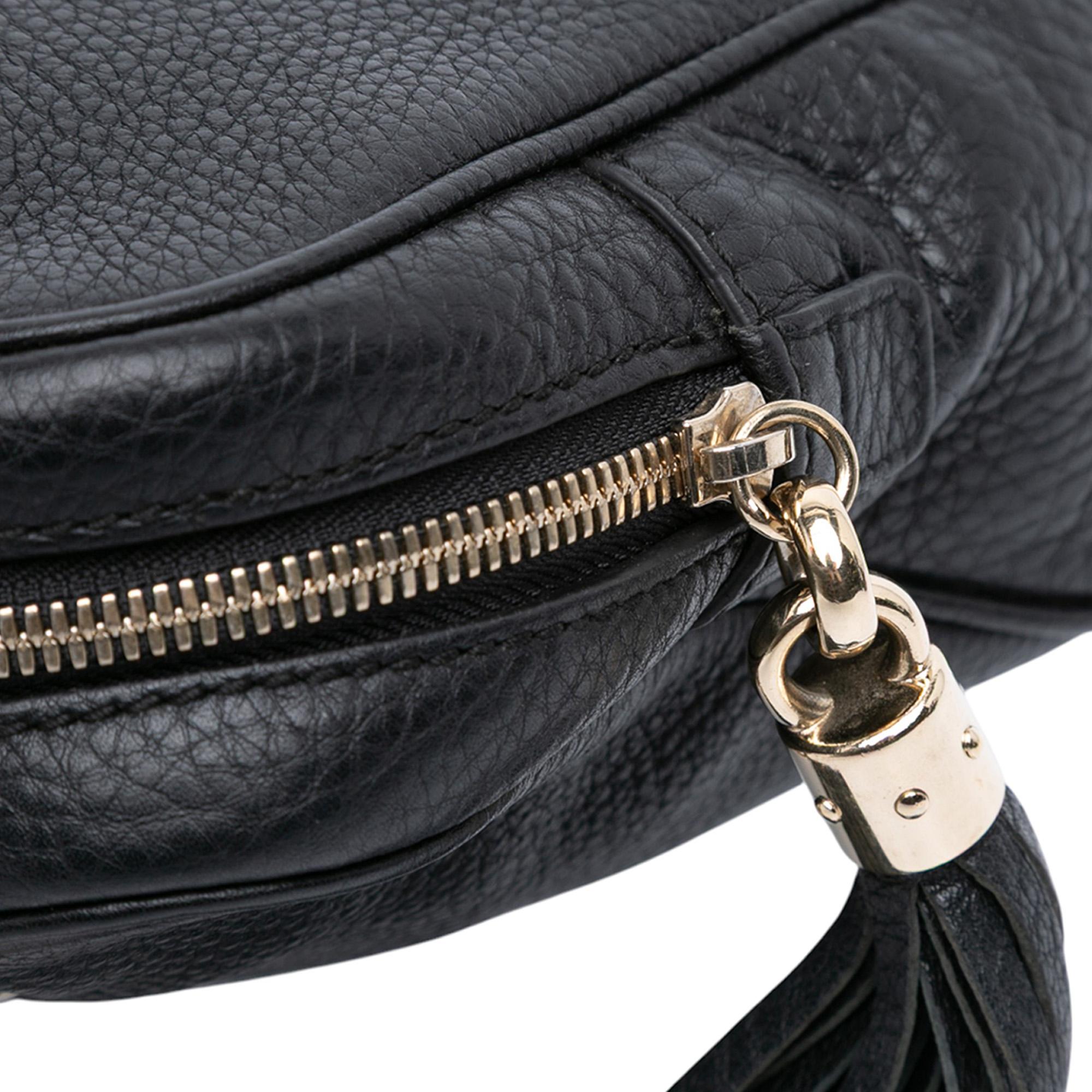 Gucci Pebbled Leather Soho Chain Zip Shoulder Bag