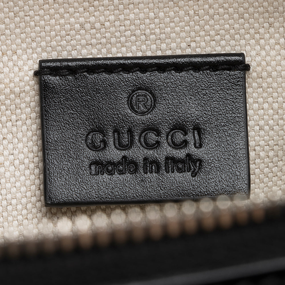 Gucci Perforated Gucci Embossed Pocket Belt Bag (SHF-21585)