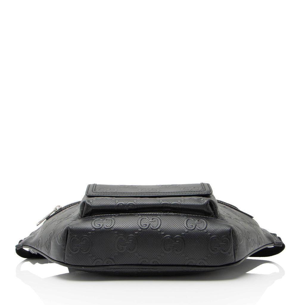 Gucci Perforated GG Embossed Pocket Belt Bag