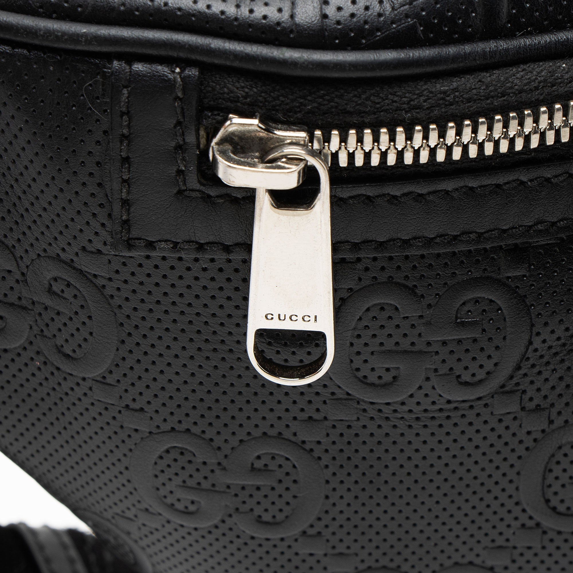 Gucci Perforated GG Embossed Pocket Belt Bag