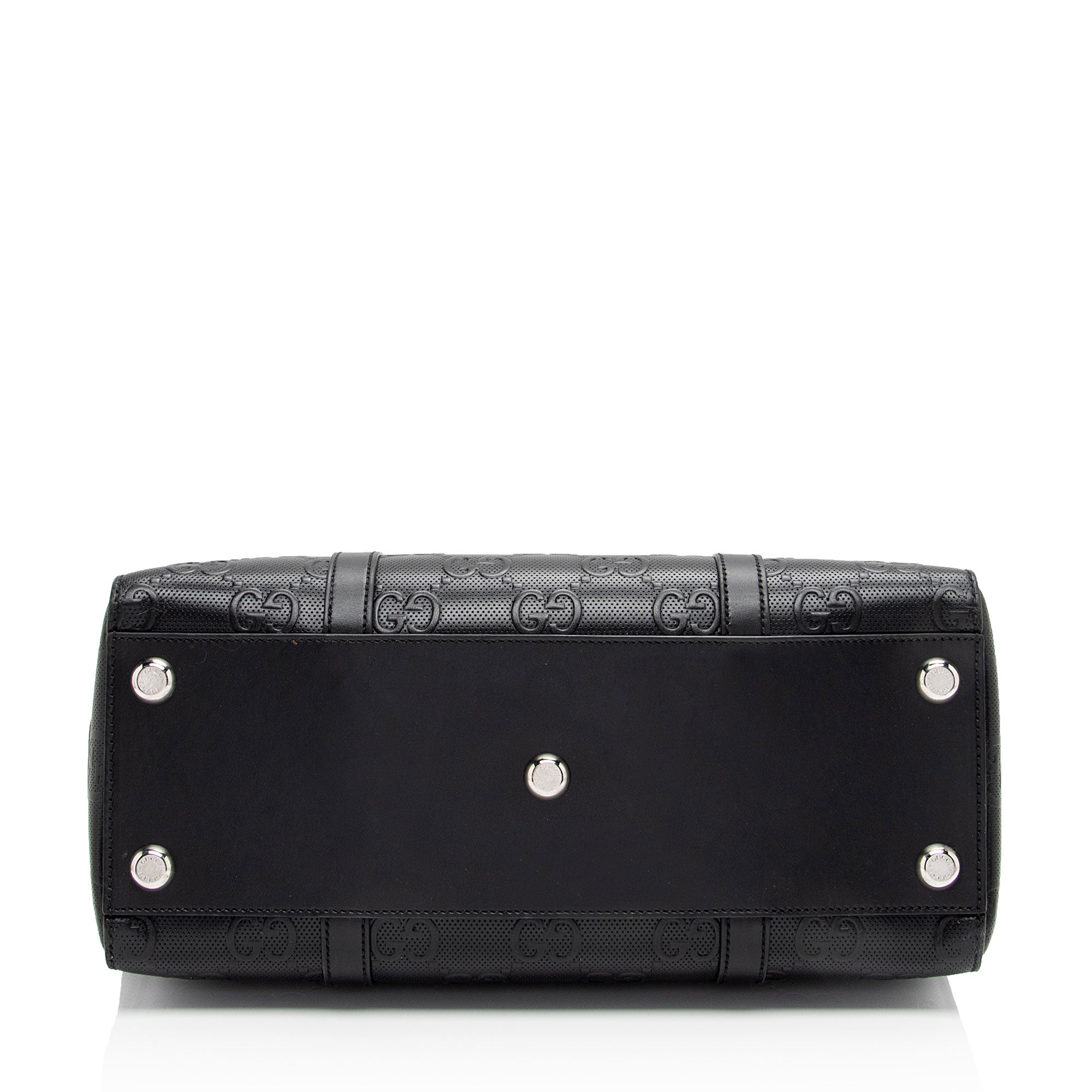 Gucci Perforated GG Embossed Zip Tote (SHF-Rjdpkd)