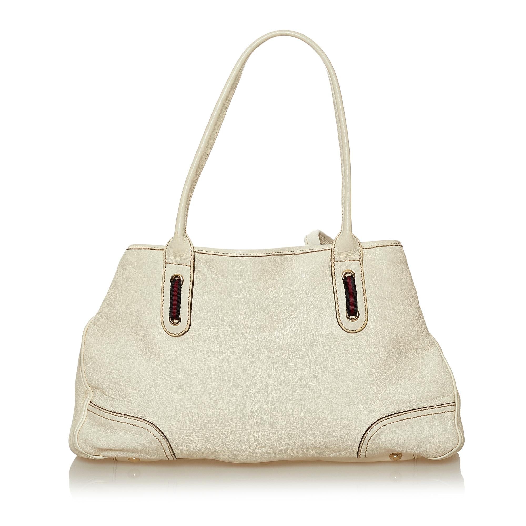 Gucci Princy Leather Tote Bag (SHG-29059)