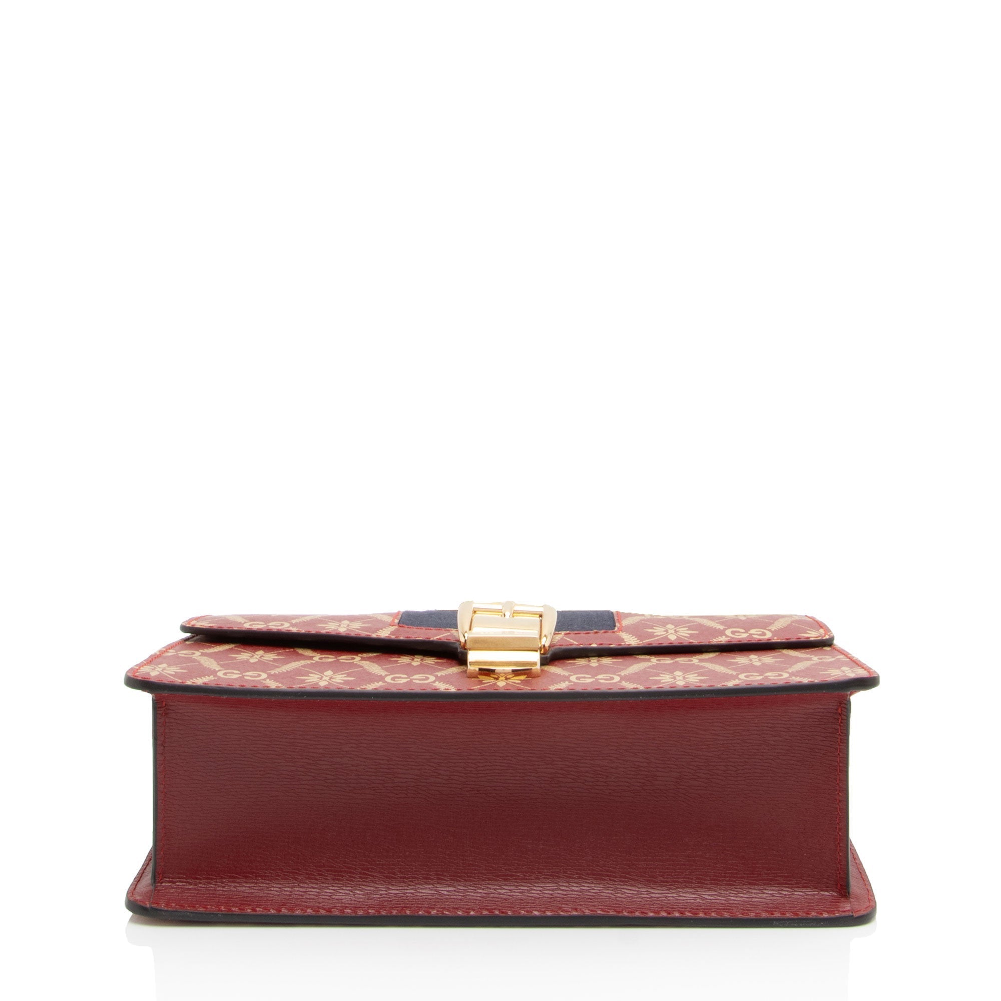 Gucci Printed Calfskin Sylvie Small Shoulder Bag (SHF-9AqYxv)