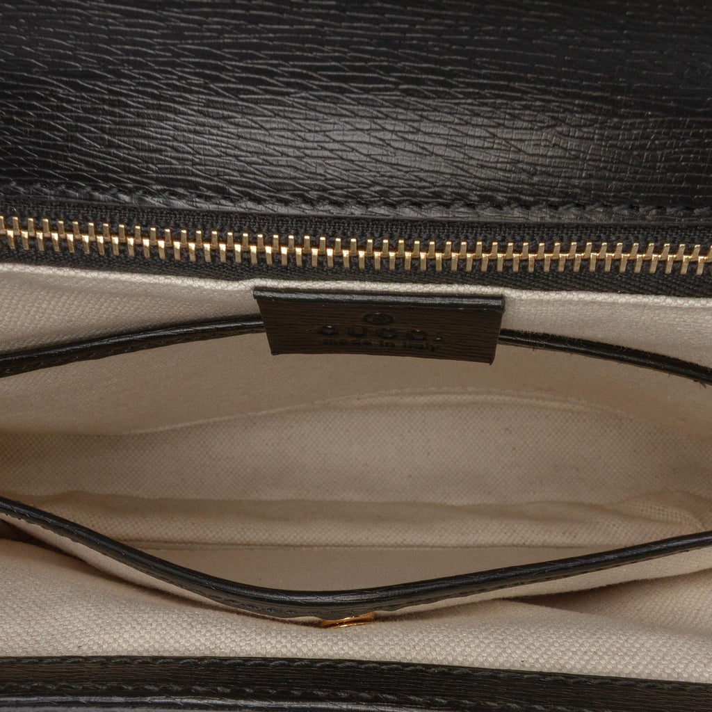 Gucci Printed Calfskin Tropical Bamboo Night Satchel