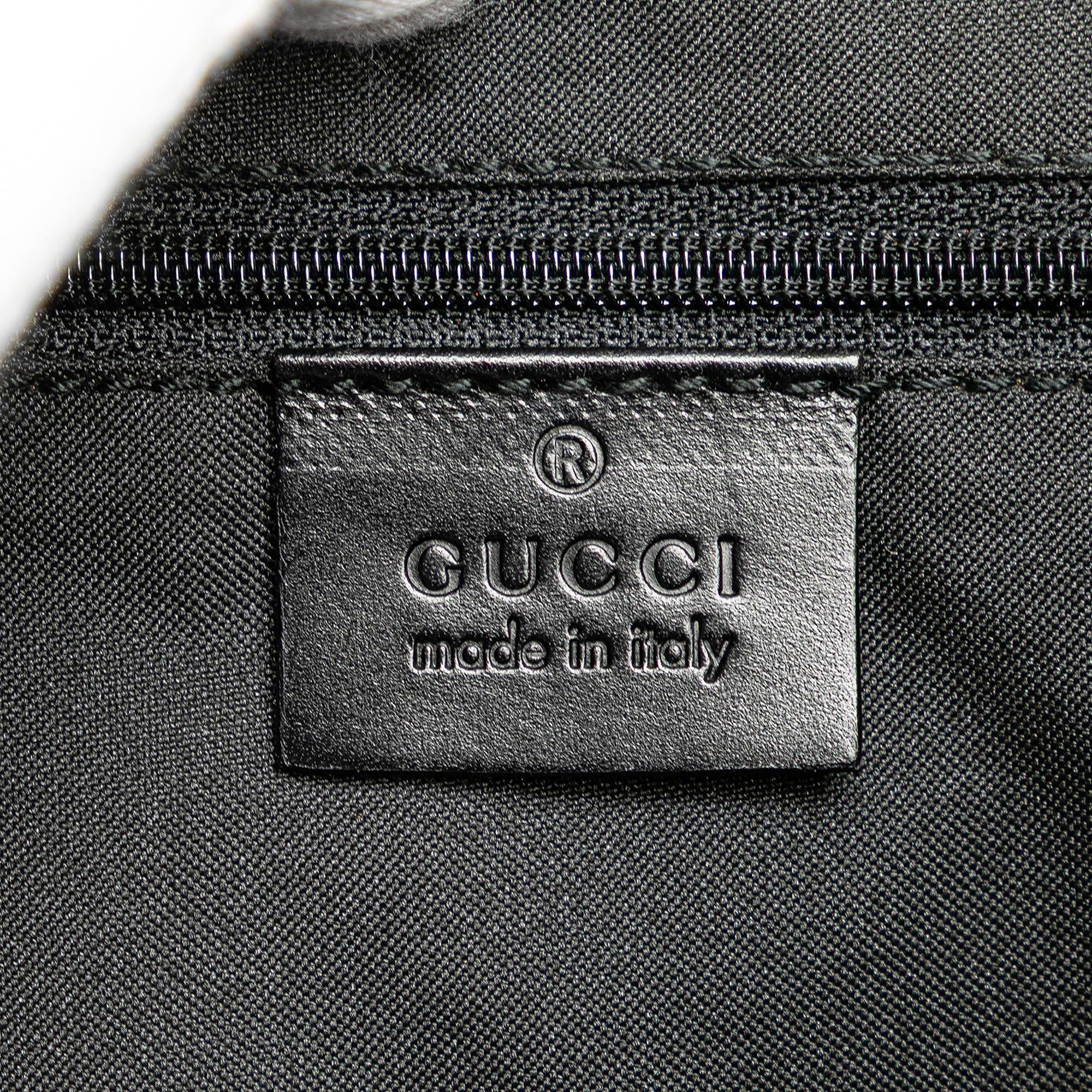 Gucci Printed Canvas Floral Jackie Shoulder Bag