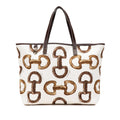 Gucci Printed Canvas Horsebit Tote