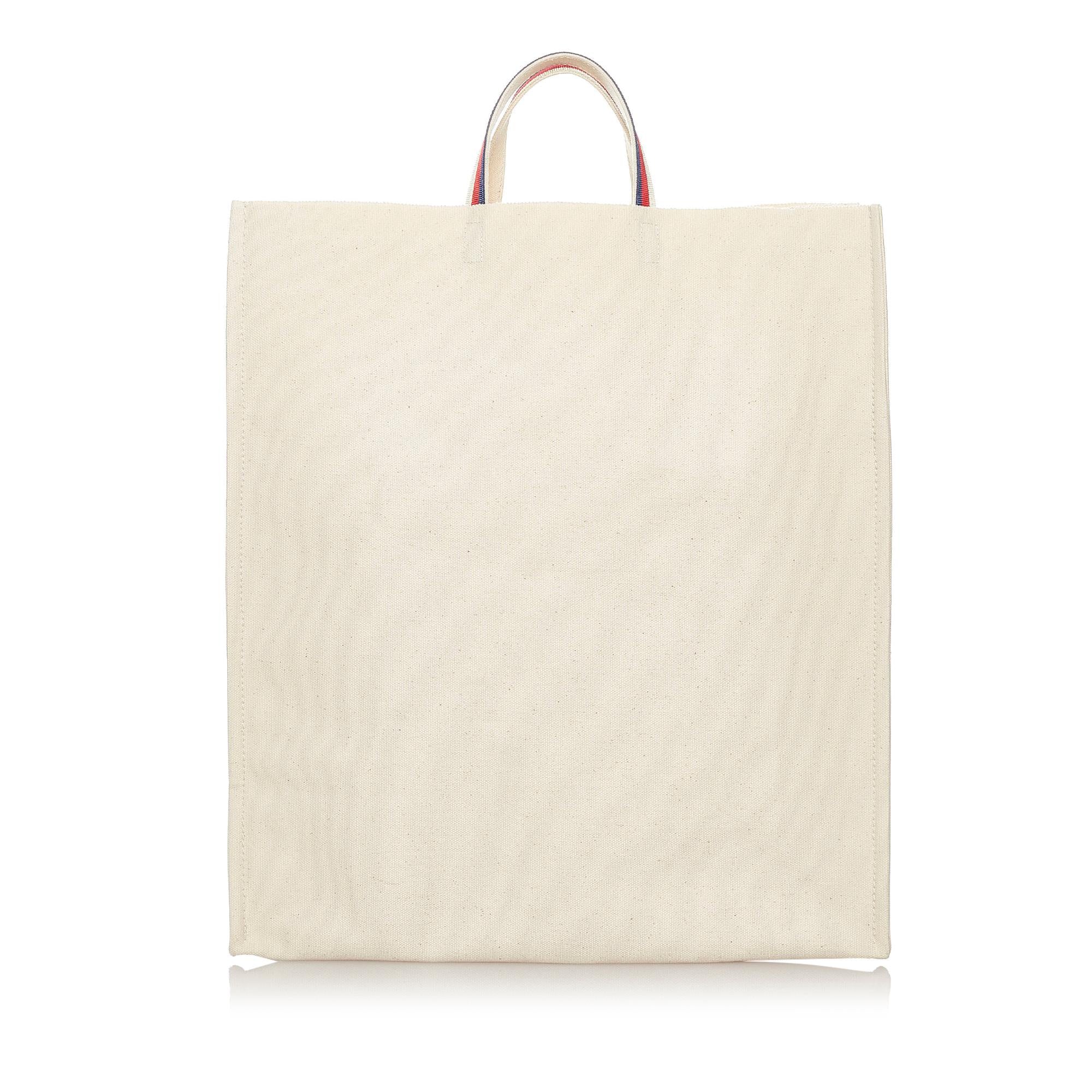 Gucci Printed Canvas Tote Bag (SHG-27775)