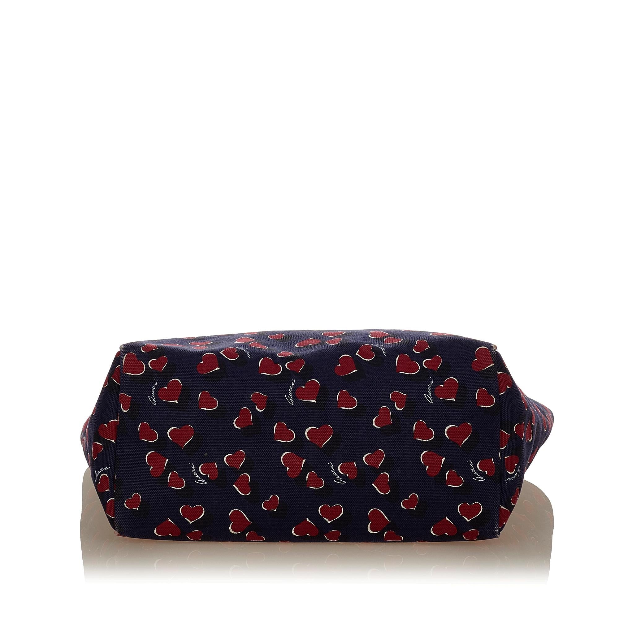 Gucci Printed Canvas Tote Bag (SHG-31840)