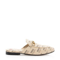 Gucci Printed Leather Logo Stamp Horsebit Princeton Mules - Size 7 / 37 (SHF-gNbUhz)