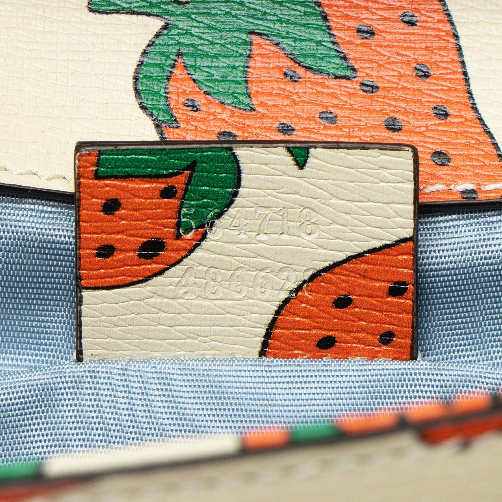 Gucci Printed Leather Strawberry Zumi Mini Shoulder Bag