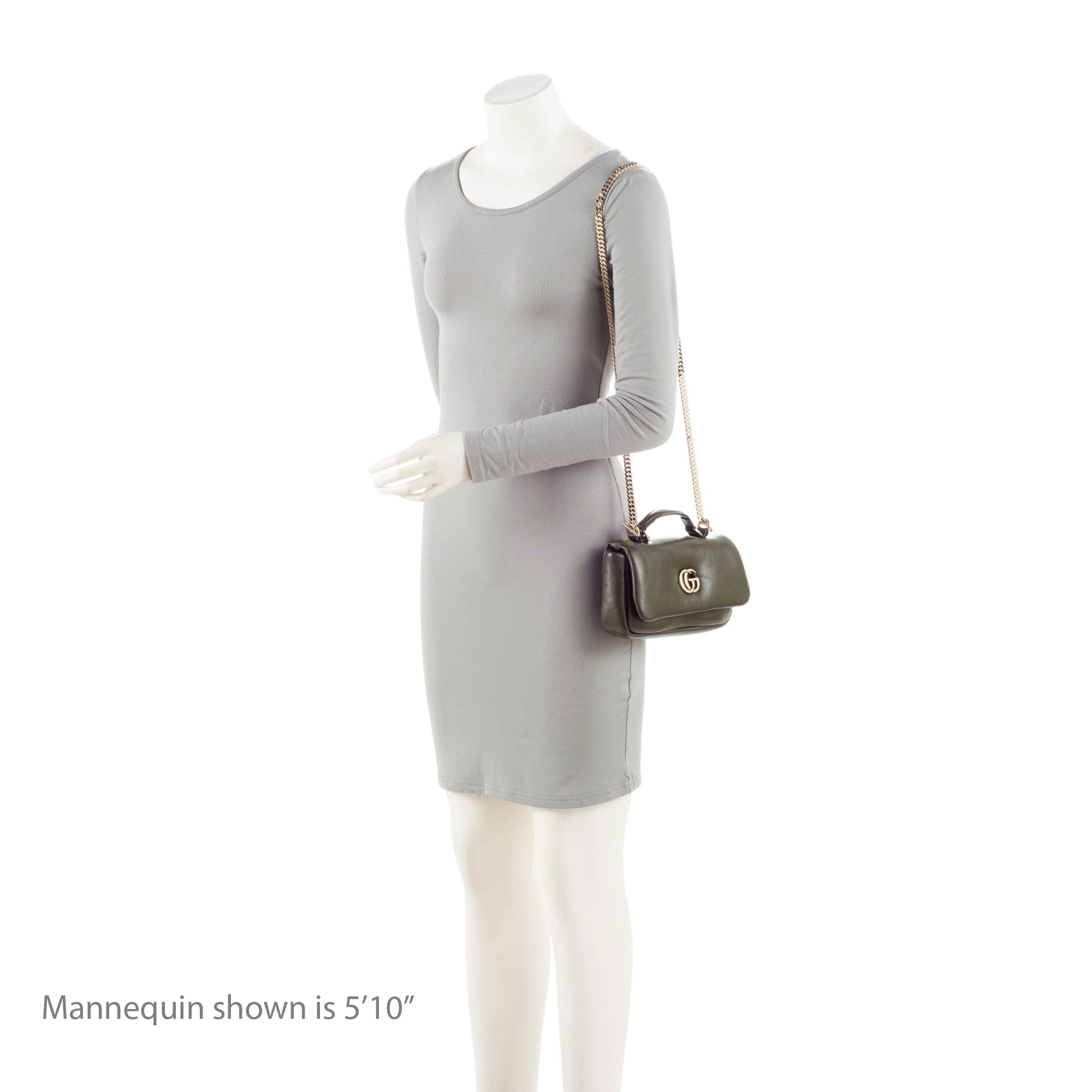 Gucci Puffy Leather GG Milano Small Top Handle