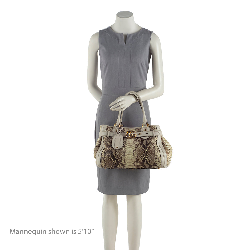 Gucci Python Gucci Running Large Satchel (SHF-18823)