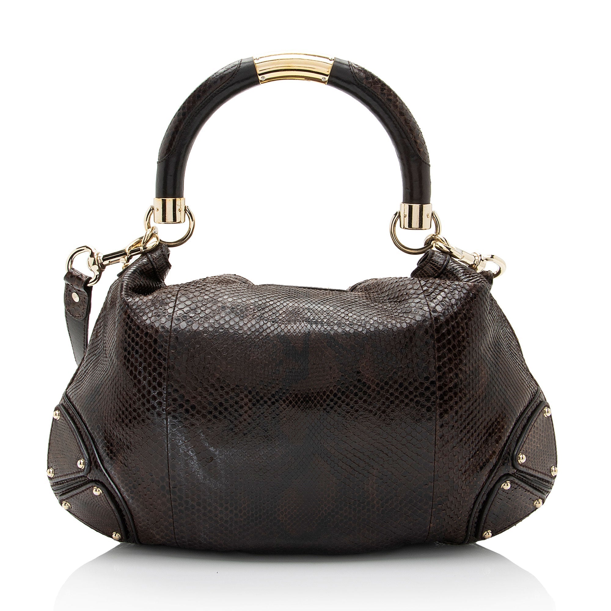 Gucci Python Medium Indy Satchel (SHF-o6MQCe)
