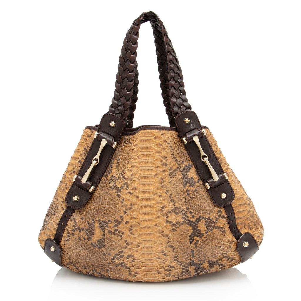 Gucci Python Pelham Medium Shoulder Bag