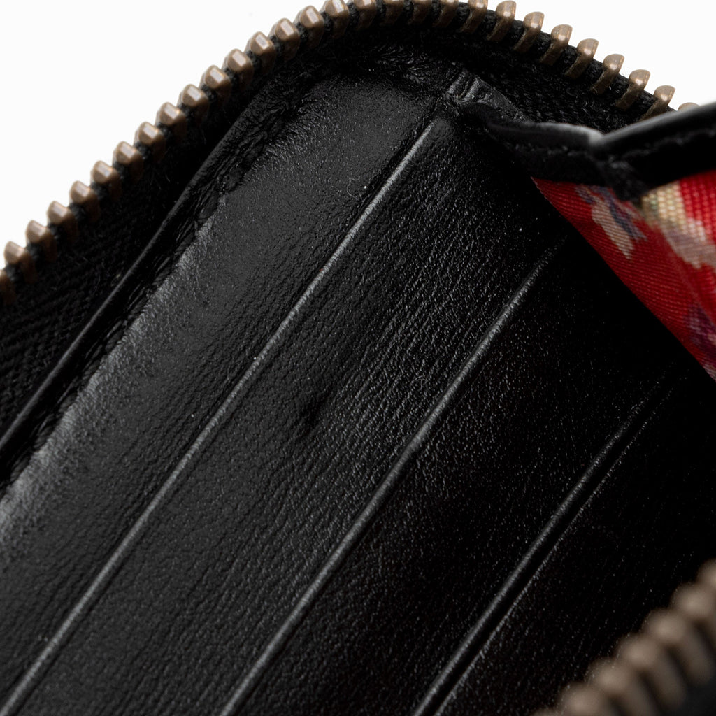 Gucci Quilted Leather Web GG Marmont Zip Around Wallet (SHF-WCiWuL)