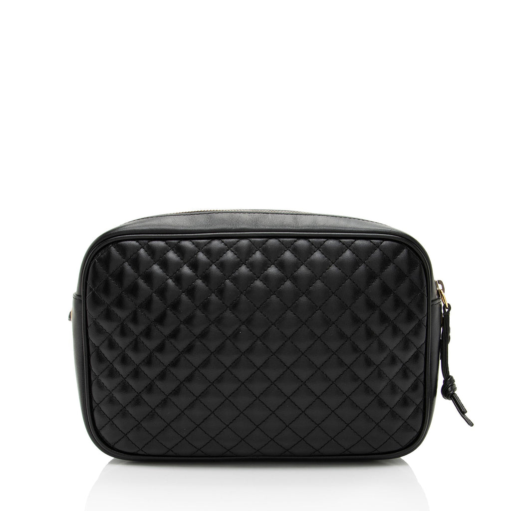 Gucci Quilted Leather Web Trapuntata Small Shoulder Bag
