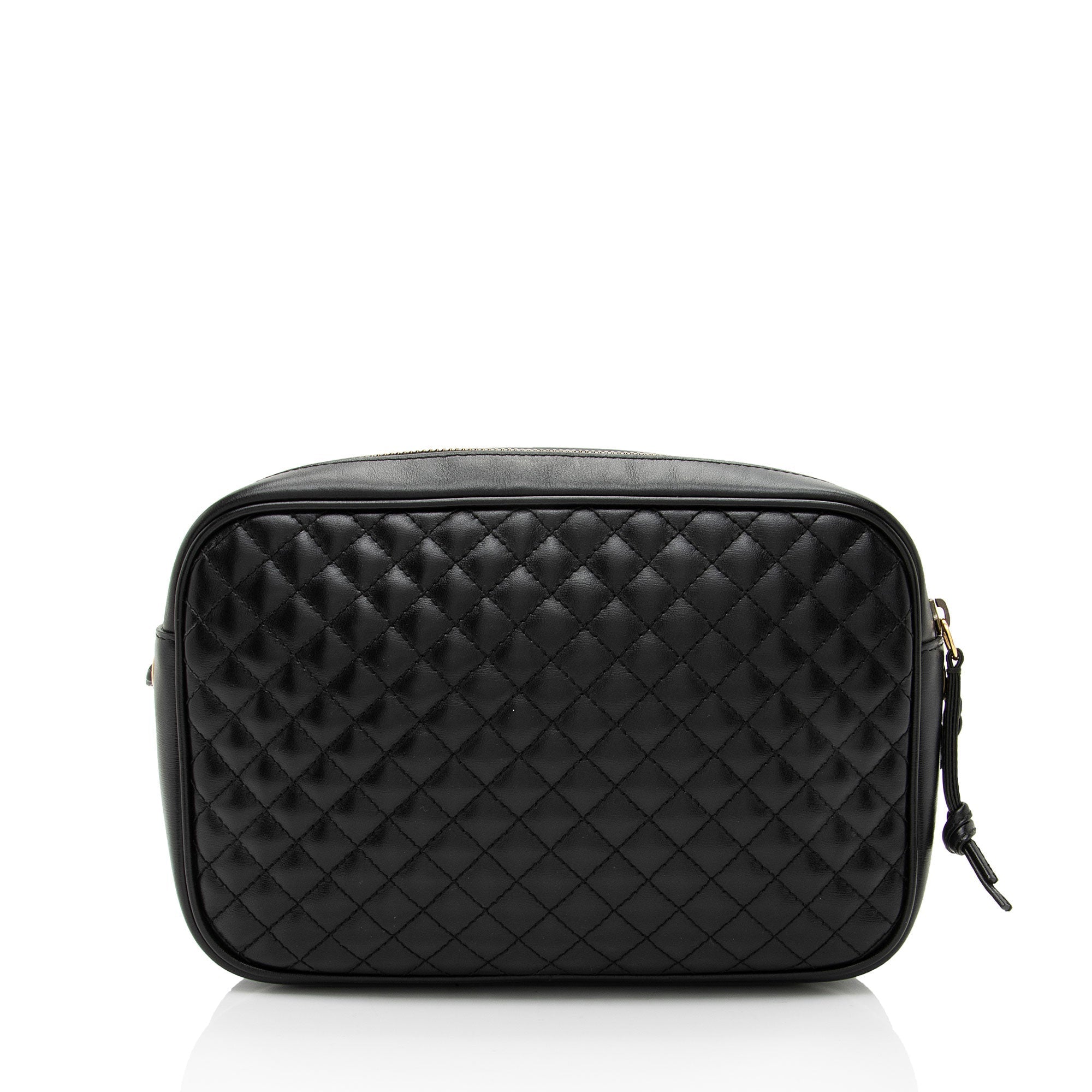 Gucci Quilted Leather Web Trapuntata Small Shoulder Bag