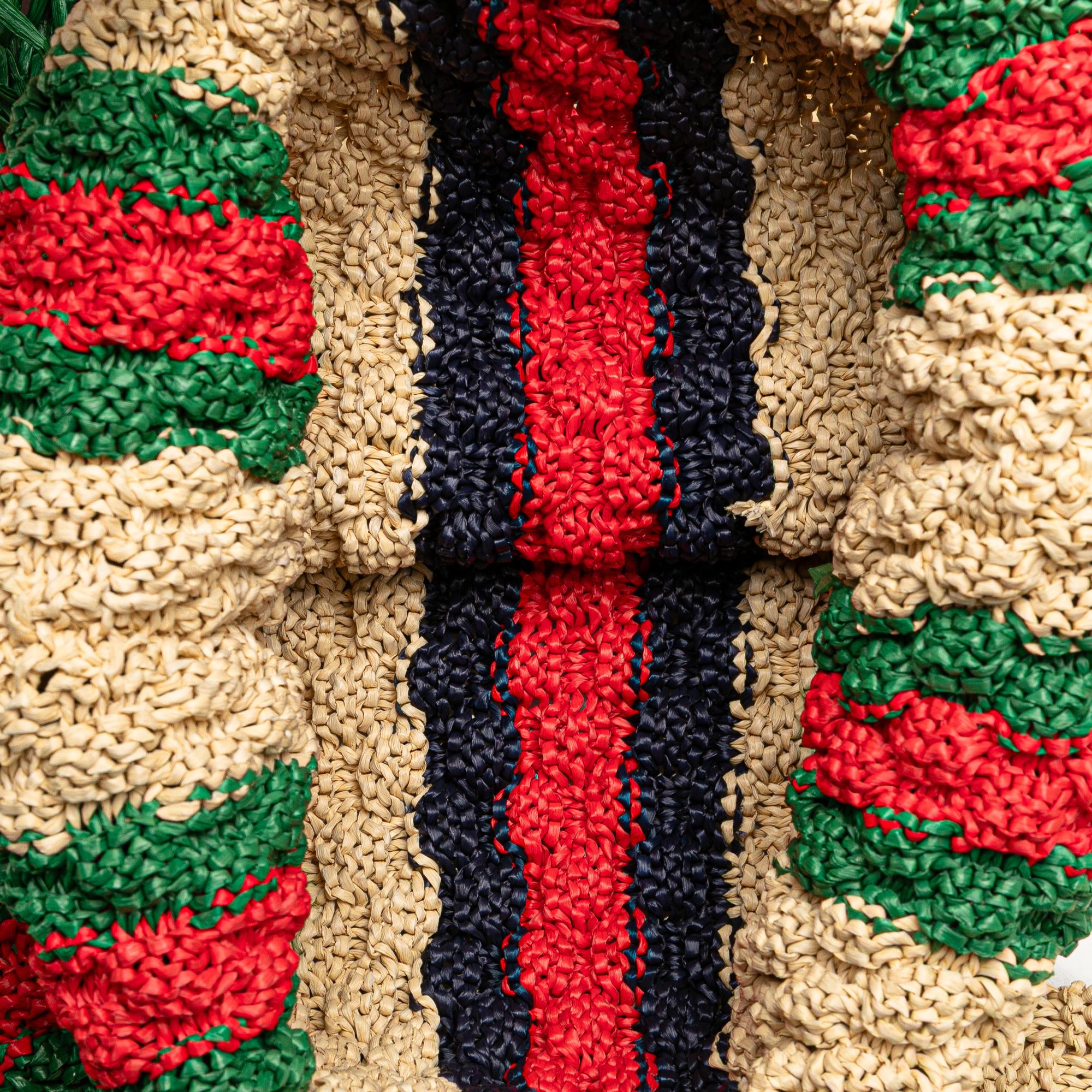Gucci Raffia Web Crossbody
