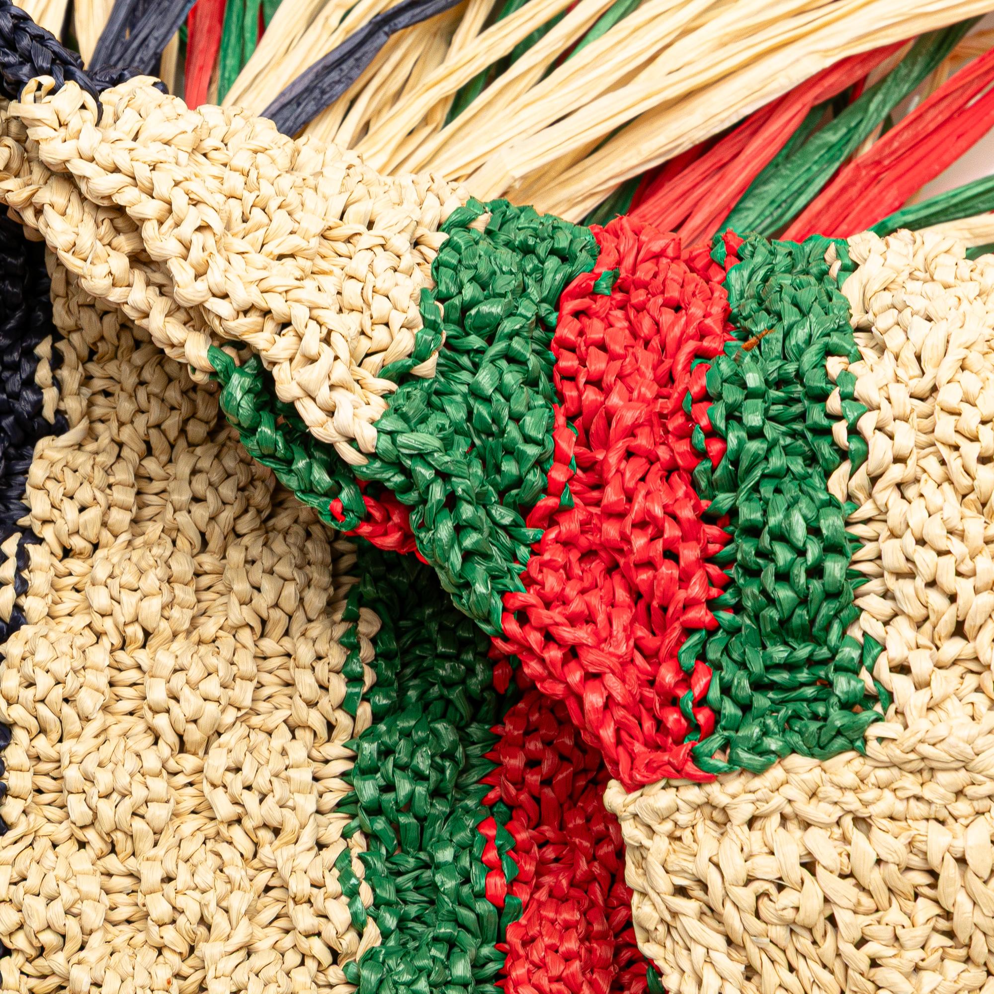 Gucci Raffia Web Crossbody