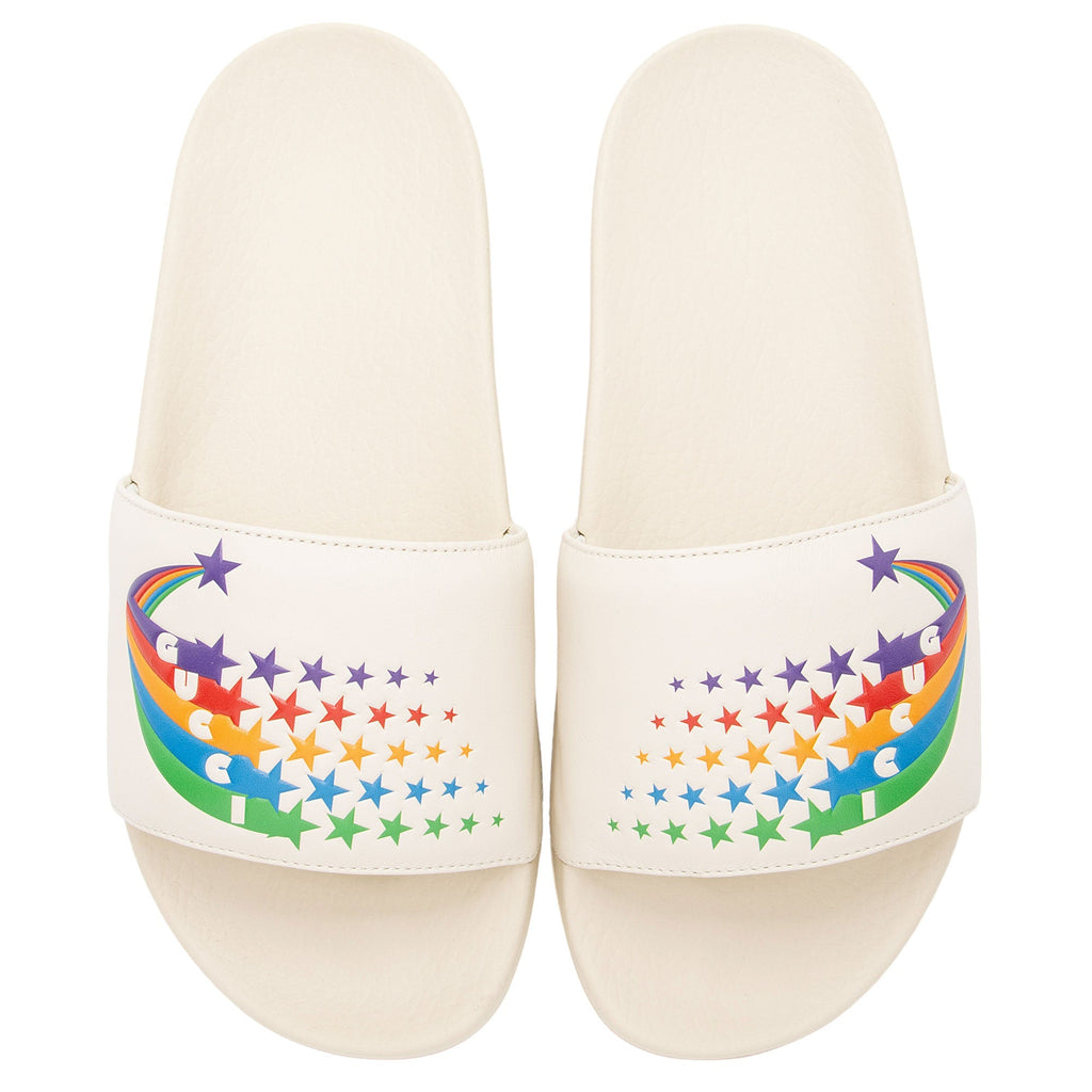 Gucci Rainbow Pursuit Slide Sandals - Size 8 / 38 (SHF-iEGrew)
