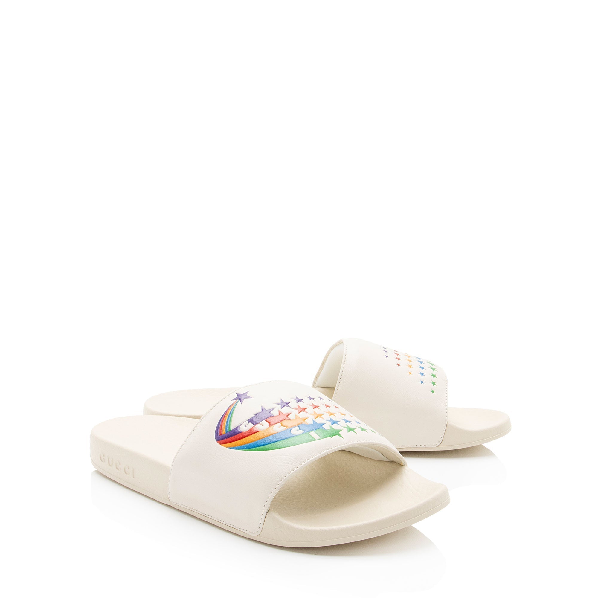 Gucci Rainbow Pursuit Slide Sandals - Size 8 / 38 (SHF-iEGrew)